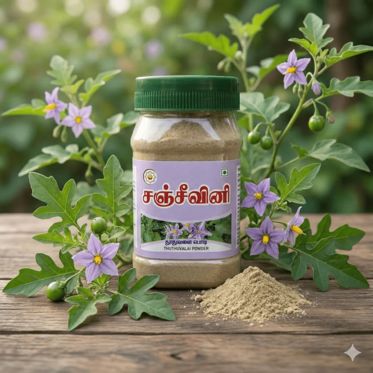 THUTHUVALAI POWDER 100G |  Respiratory Health, Immunity, and Cold Relief